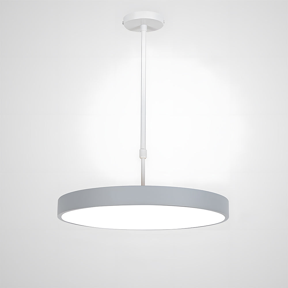 White pendant light on a white background