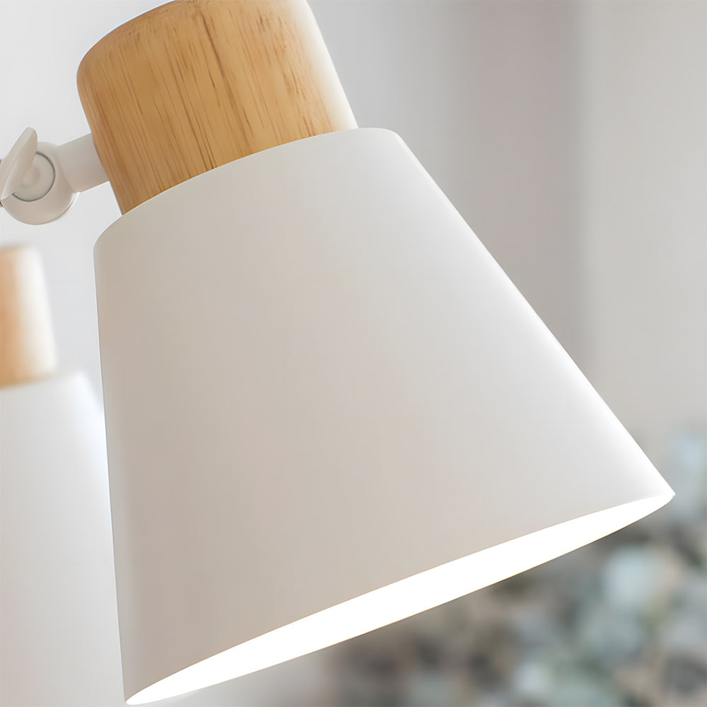 Wooden Flush-Mount Ceiling Light for Living Room