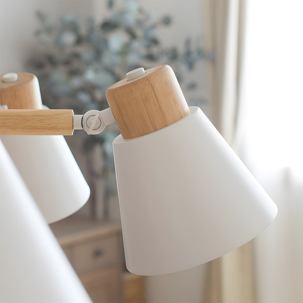 Wooden Flush-Mount Ceiling Light for Living Room