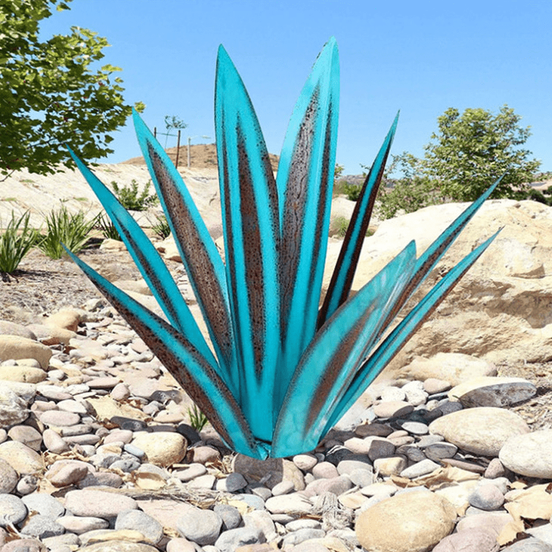 Handmade Solar Agave Garden Lamp – Waterproof Outdoor Solar Garden Lights