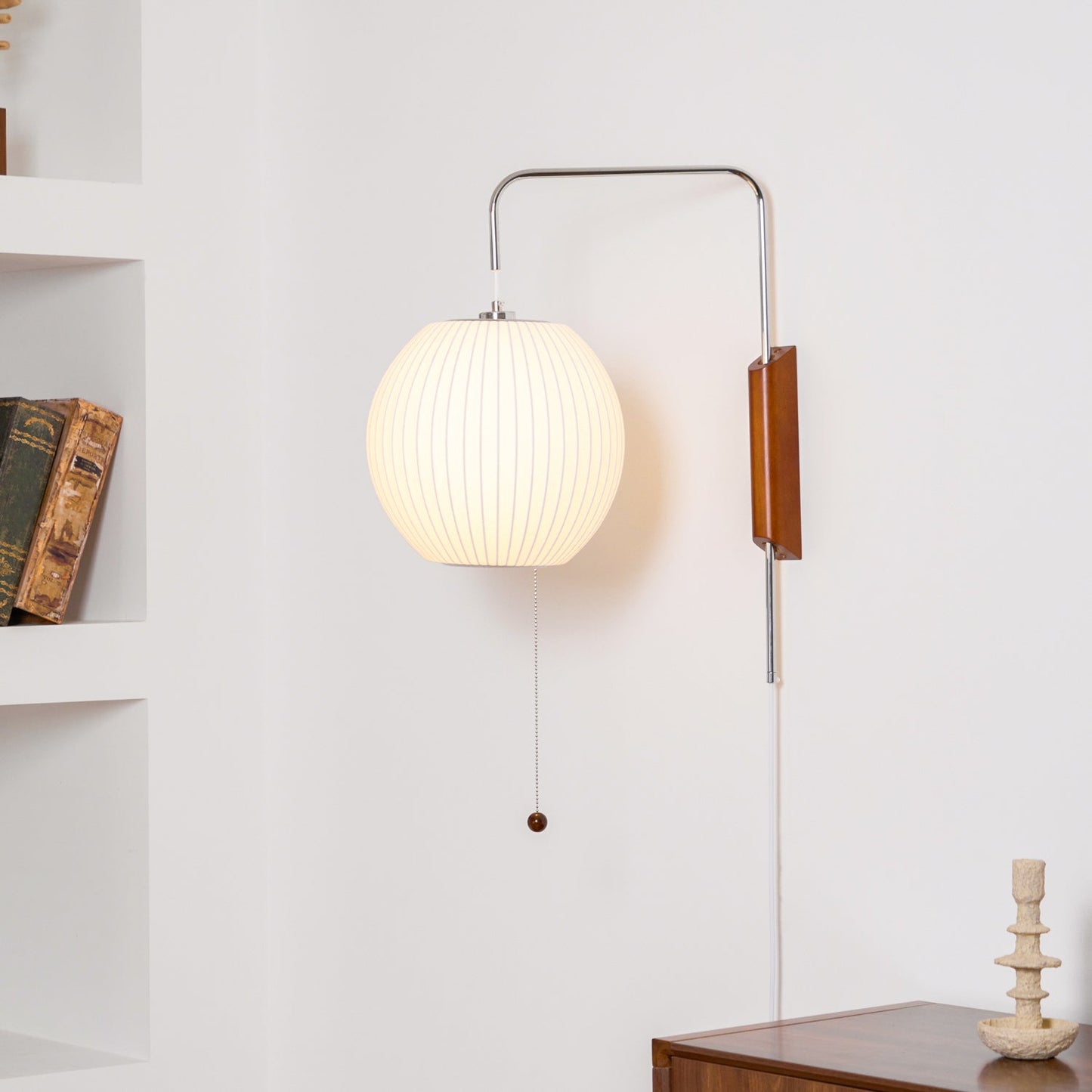Adjustable Bubble Ball Wall Sconce with Swivel Hinge for Indoor Lighting 2