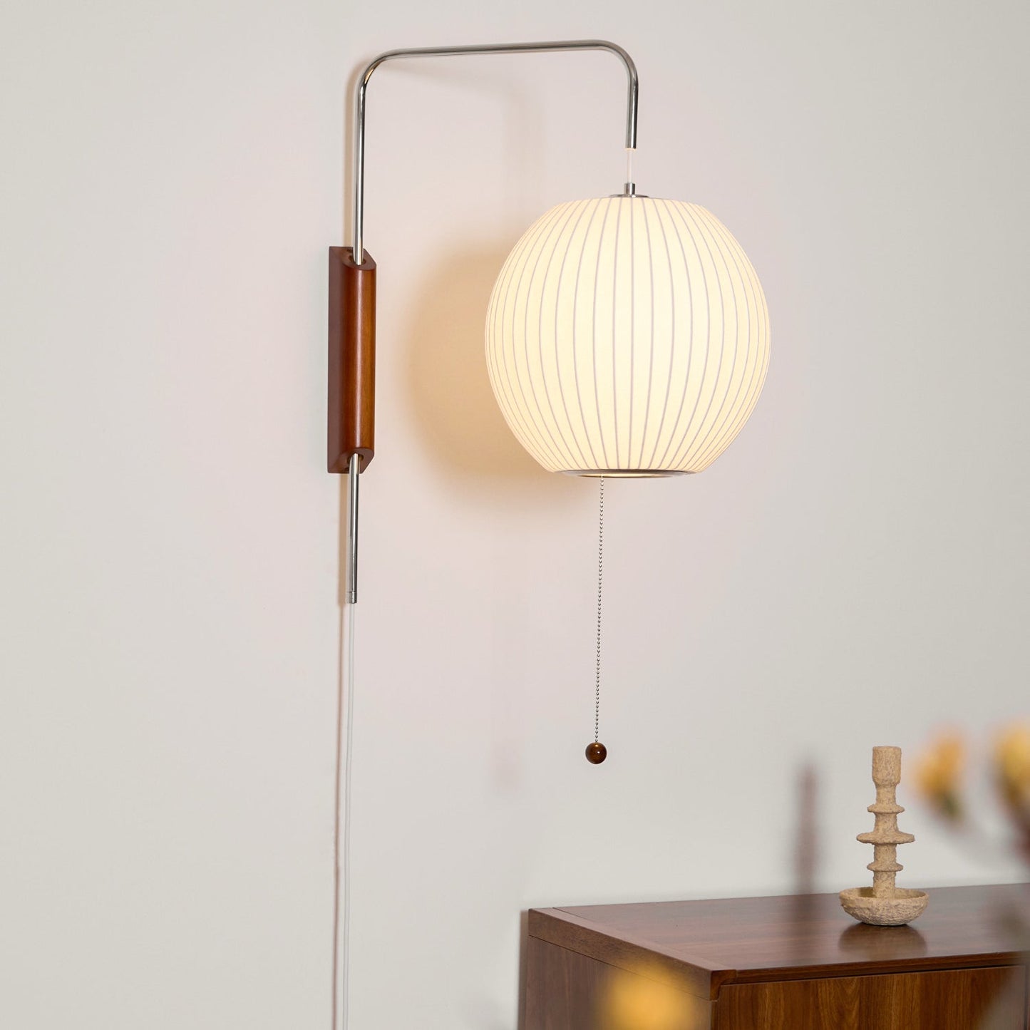 Adjustable Bubble Ball Wall Sconce with Swivel Hinge for Indoor Lighting 4