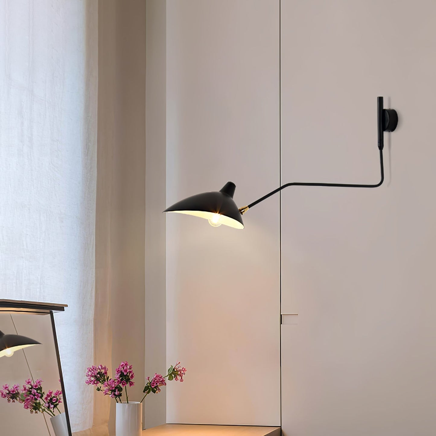Adjustable Serge Mouille Wall Sconce Light for Modern Interior Spaces 4