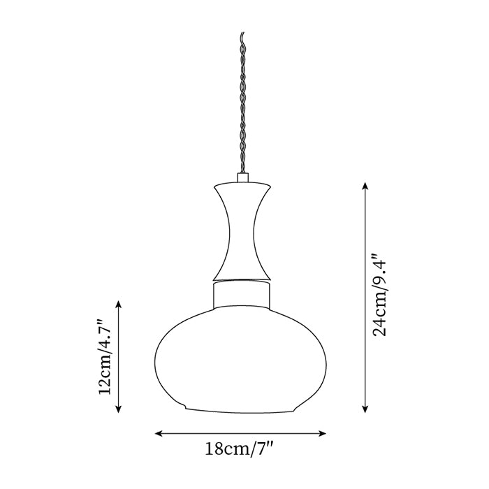 Antique Brown Glass Pendant Lamp - Elegant Kitchen Pendant Lighting Fixture 5
