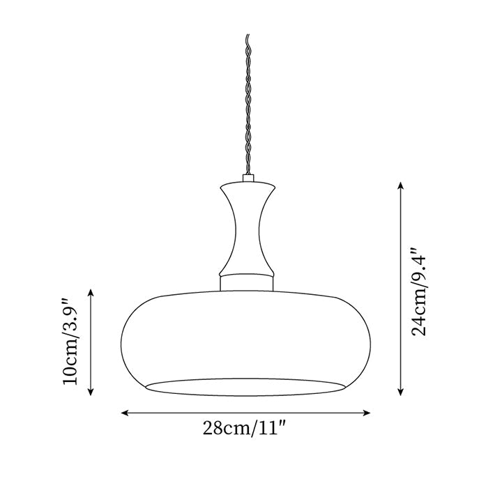Antique Brown Glass Pendant Lamp - Elegant Kitchen Pendant Lighting Fixture 6