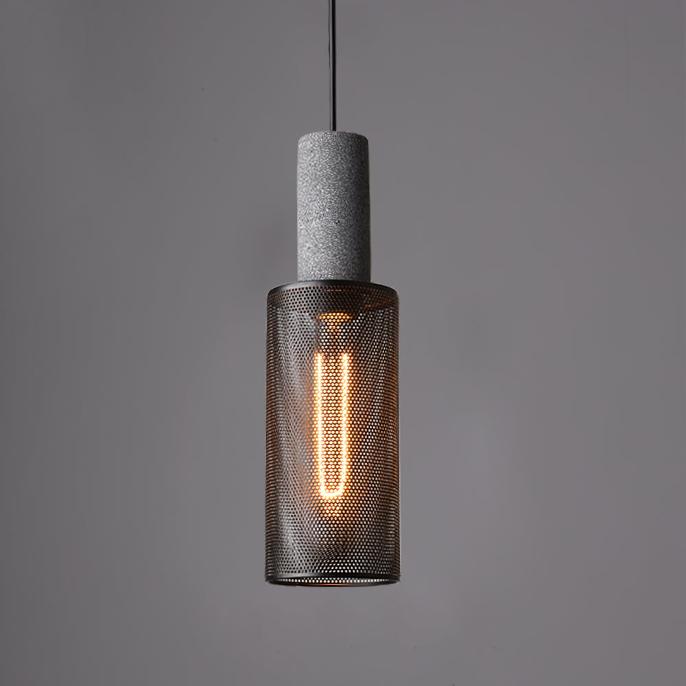 Black Concrete Pendant Lamp - Unique Urban Design for Kitchen Pendant Lighting 7