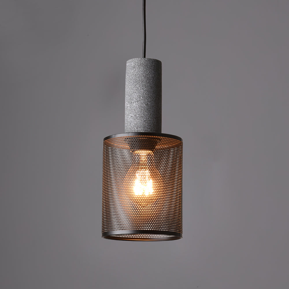 Black Concrete Pendant Lamp - Unique Urban Design for Kitchen Pendant Lighting 9