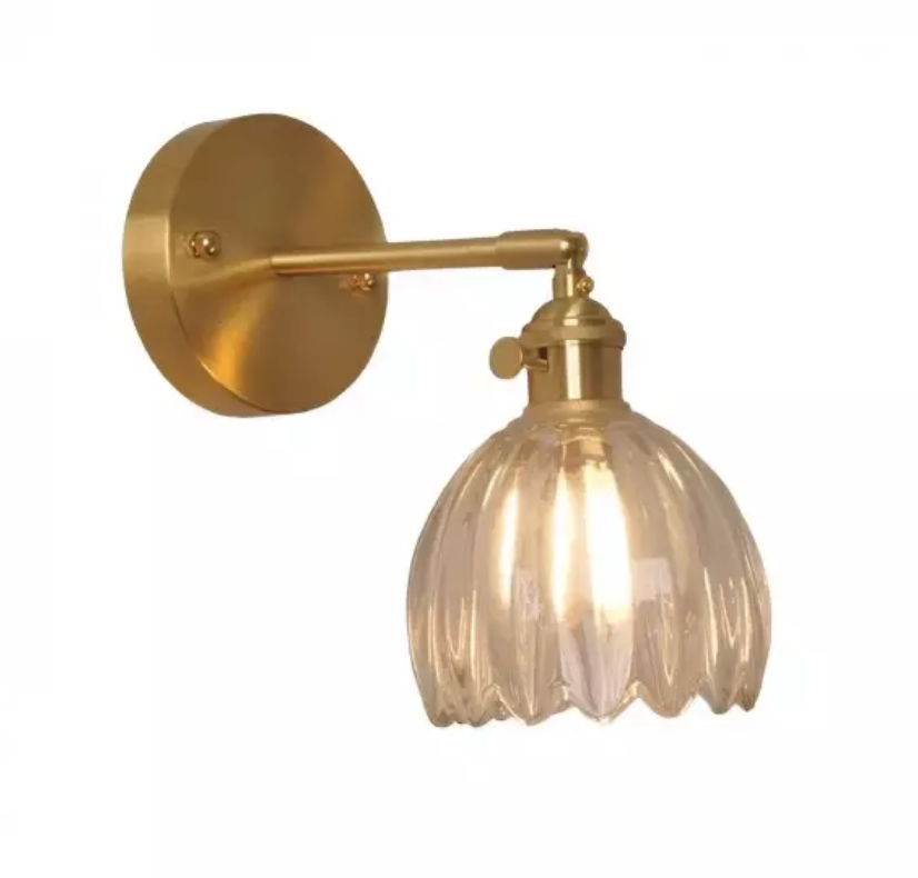 Retro Tulip-Shaped Wall Light for Elegant Home Decor and Ambient Lighting