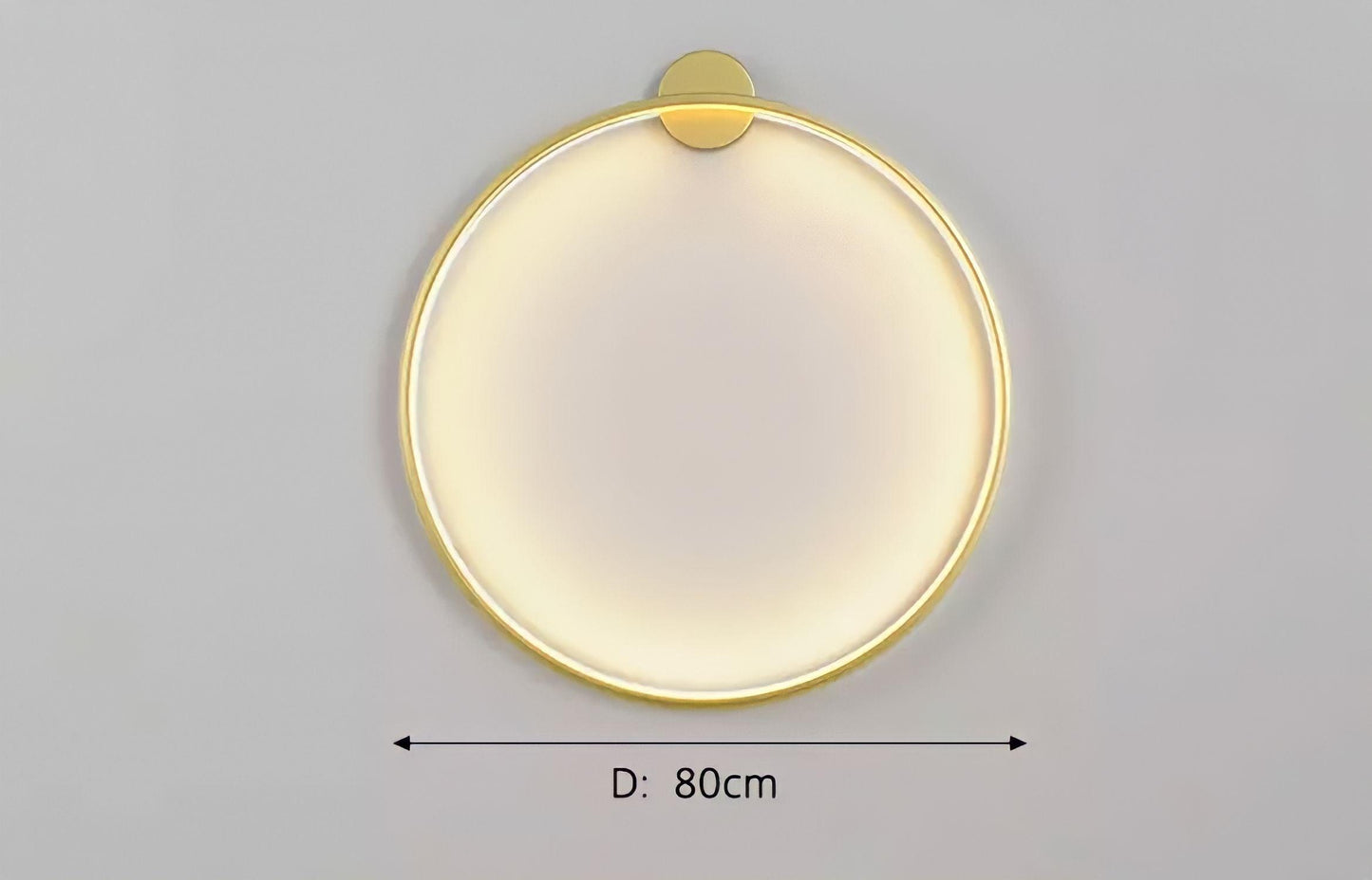 Circle Classic Adjustable Wall Light Sconce for Relaxing Atmosphere in Black or Gold 10