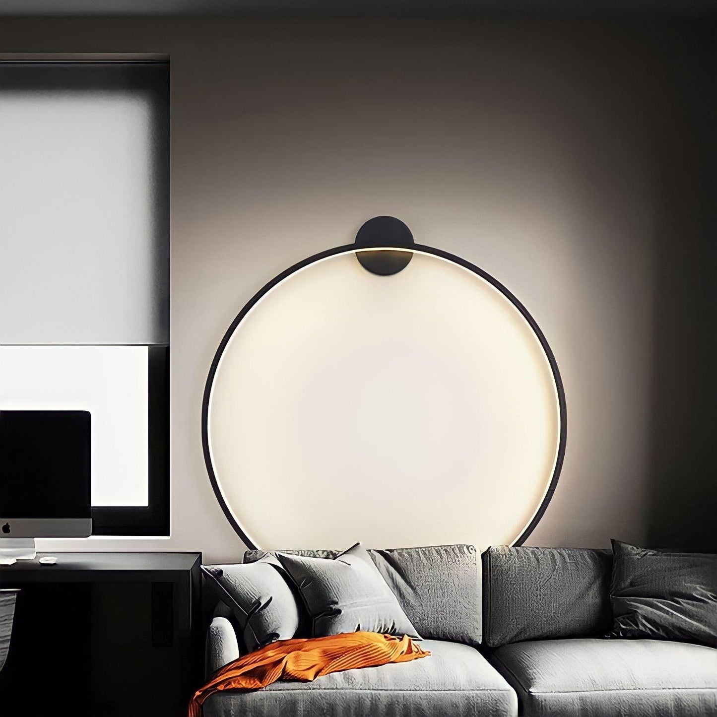 Circle Classic Adjustable Wall Light Sconce for Relaxing Atmosphere in Black or Gold 3