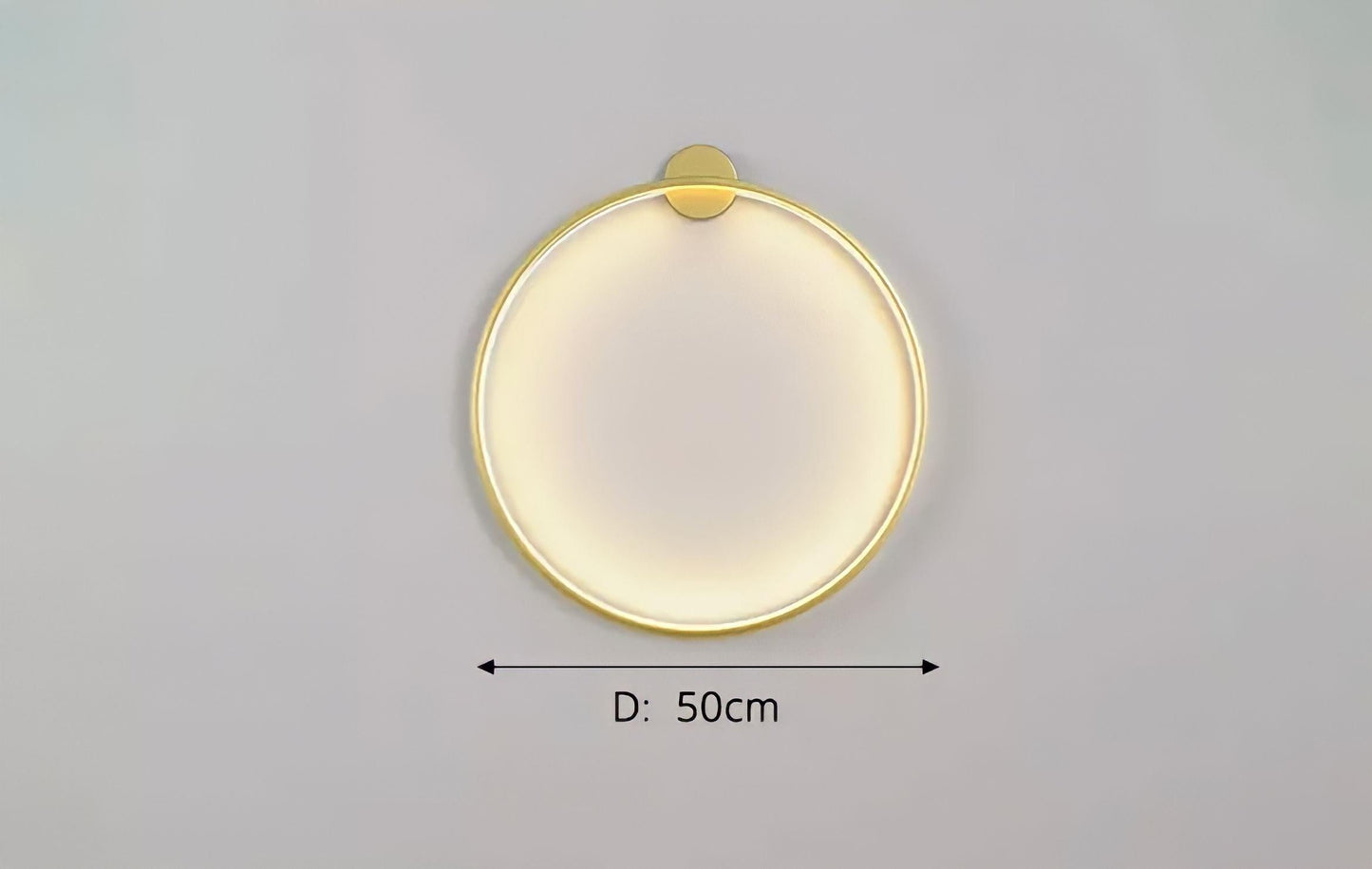 Circle Classic Adjustable Wall Light Sconce for Relaxing Atmosphere in Black or Gold 8