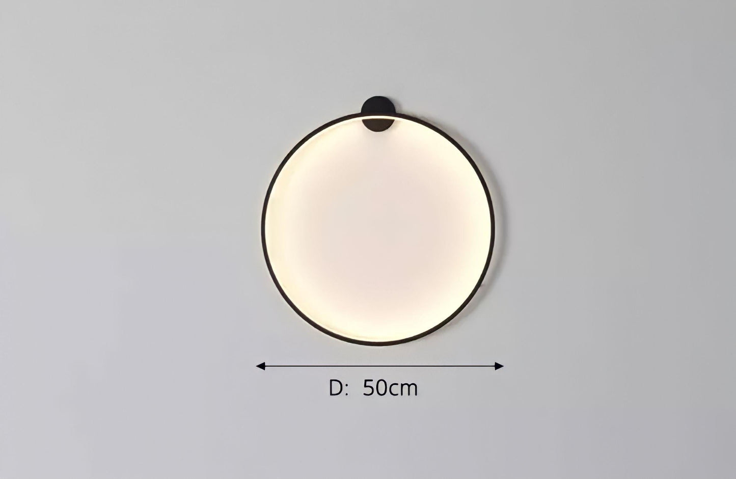 Circle Classic Adjustable Wall Light Sconce for Relaxing Atmosphere in Black or Gold 9
