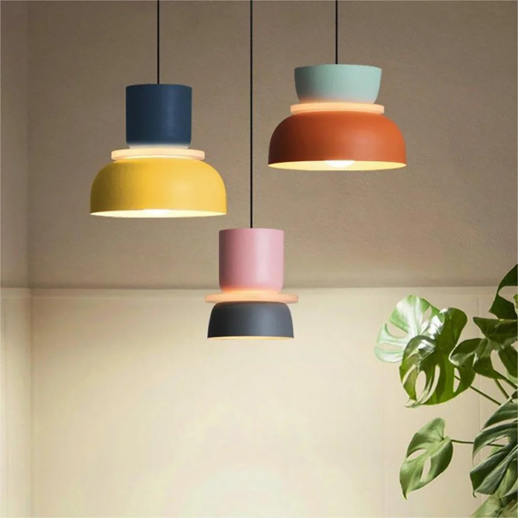 Color Block Nordic Pendant Light - Modern Kitchen Pendant Lighting Fixture 4