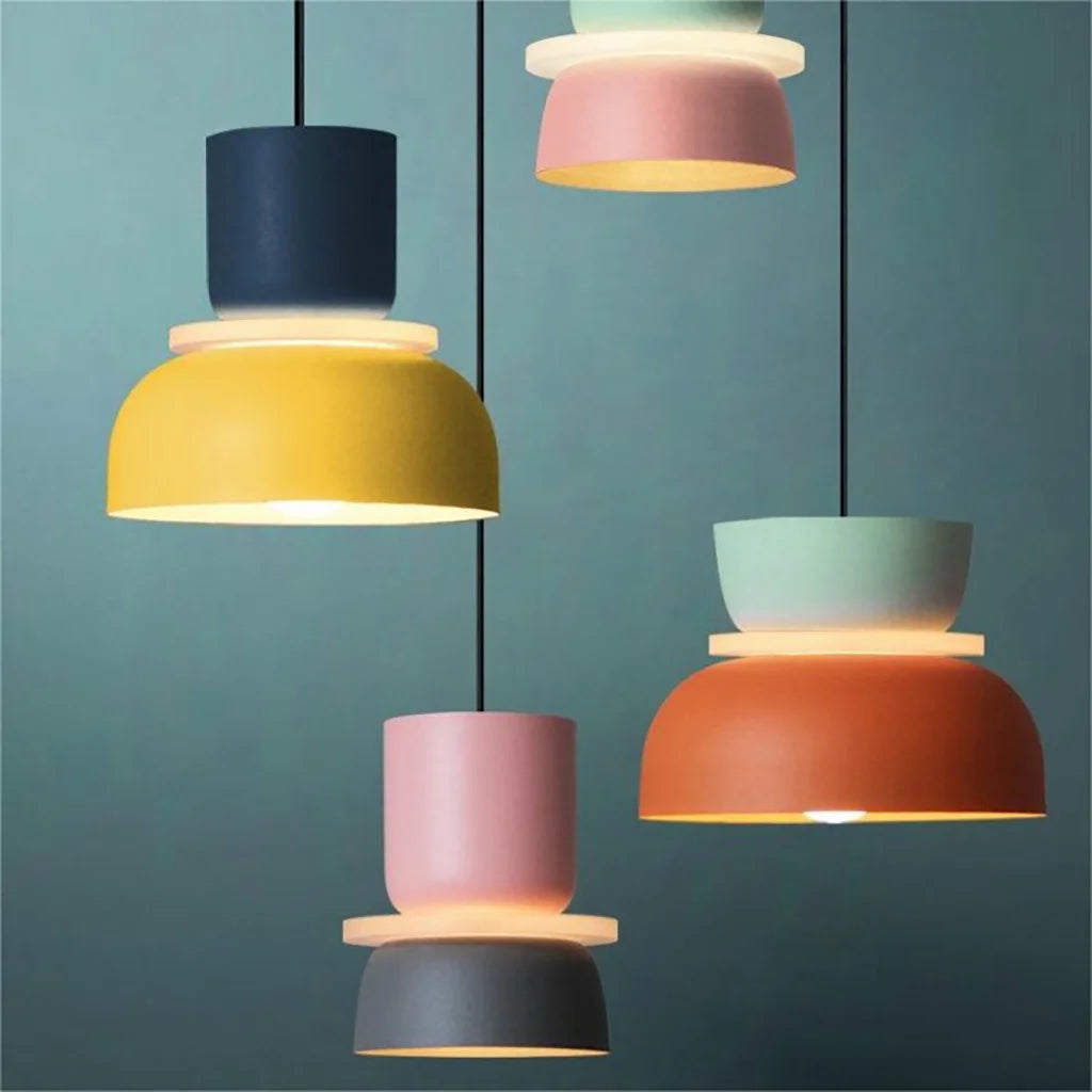 Color Block Nordic Pendant Light - Modern Kitchen Pendant Lighting Fixture 6