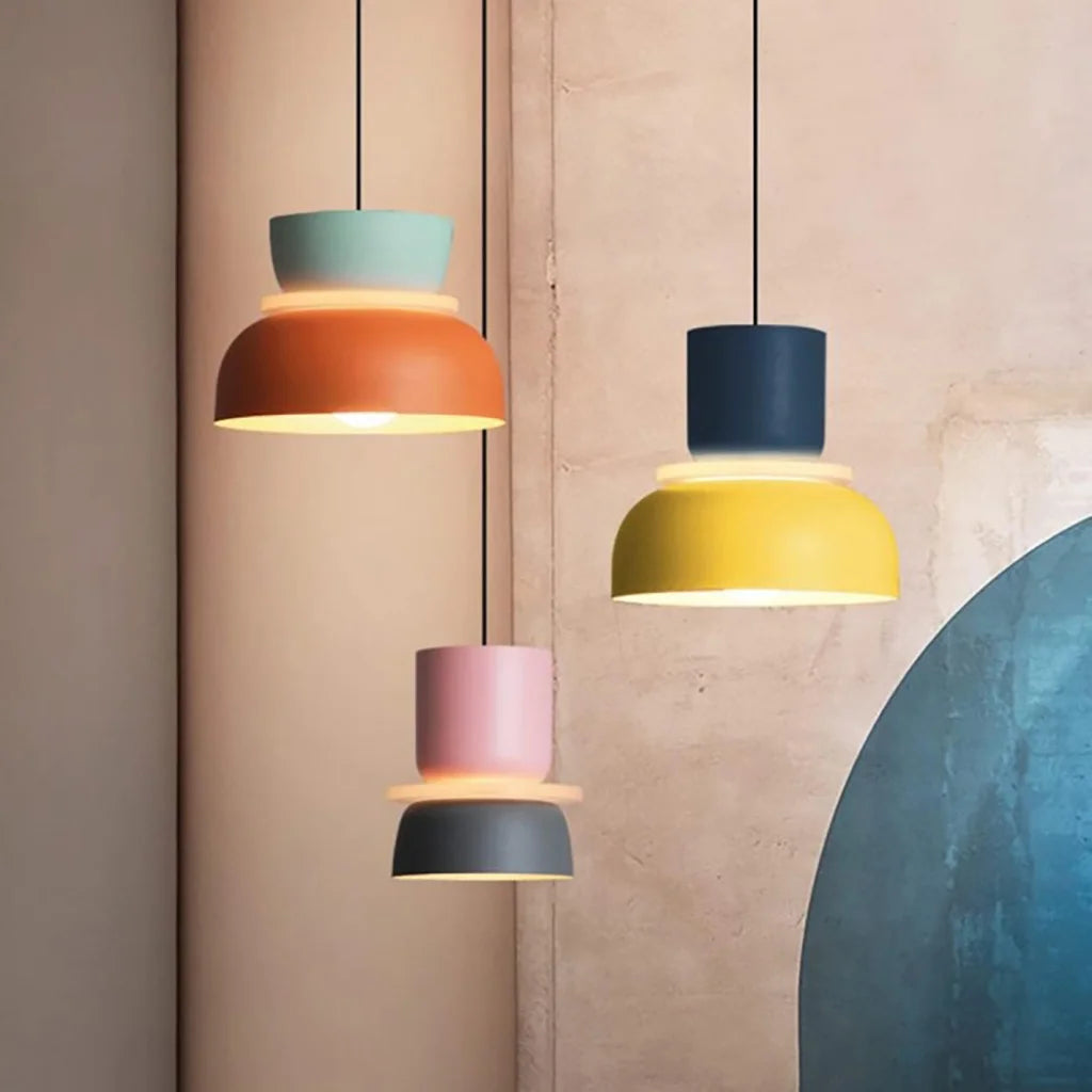 Color Block Nordic Pendant Light - Modern Kitchen Pendant Lighting Fixture 7