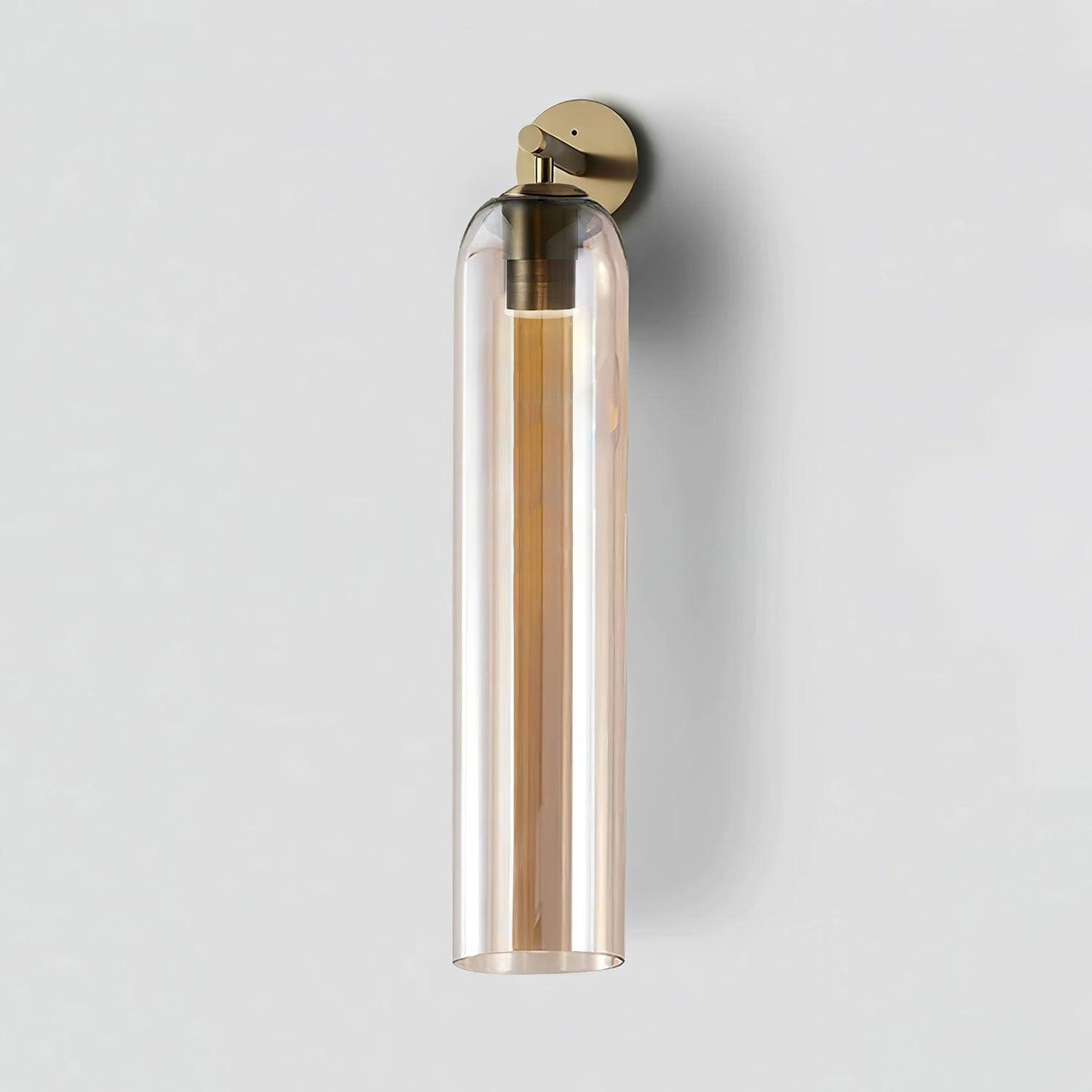 Elegant Cylindrical Art Glass Wall Sconce Light for Indoor Decoration 20