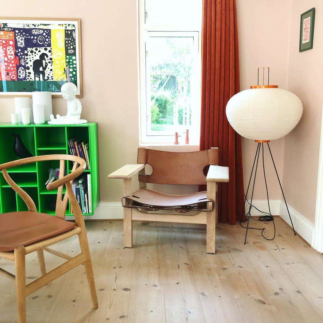 Elegant Japanese Mulberry Paper Floor Lamp for Living Room Indoor Illumination