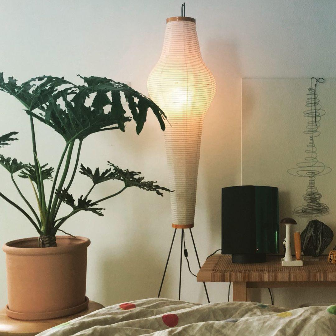 Elegant Japanese Mulberry Paper Floor Lamp for Living Room Indoor Illumination