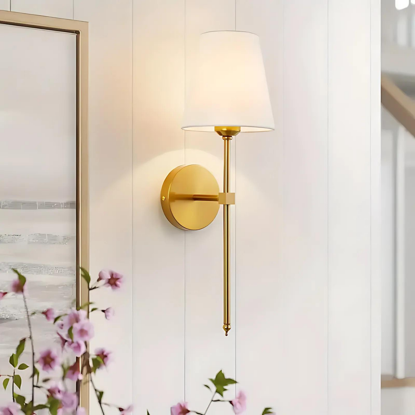 Elegant Wireless Rechargeable Wall Sconce Light with Remote Control for Home Decor 7