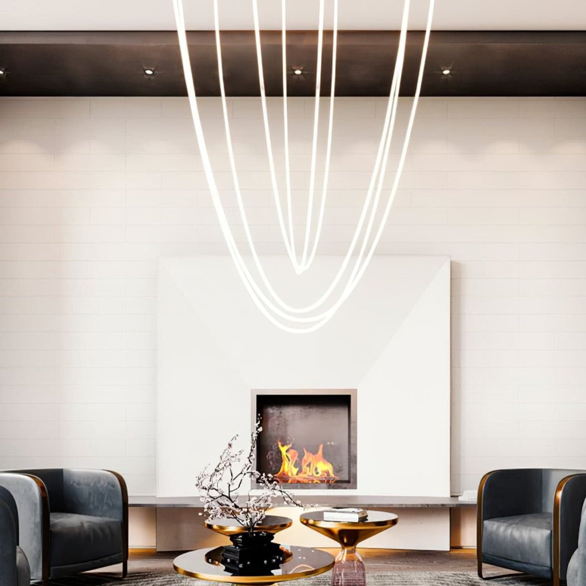 Flexible LED Pendant Light - Customizable Kitchen Pendant Lighting, Energy Efficient 2