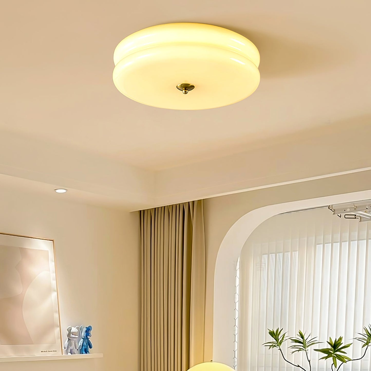 Flush Mount Ceiling Light - Art Deco Vintage Design for Indoor Spaces 7