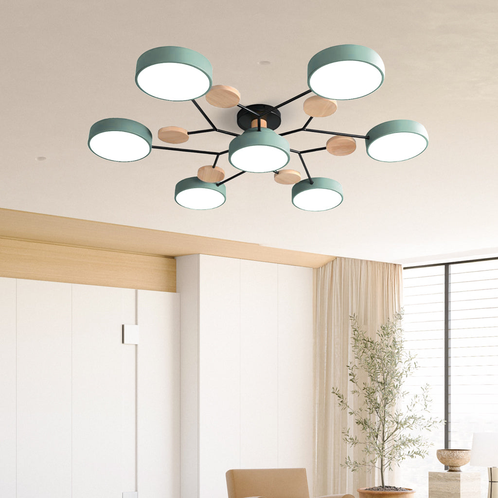 Flush Mount Ceiling Light - Modern Molecular LED Design for Home Décor 2