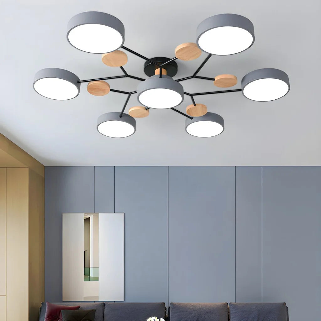 Flush Mount Ceiling Light - Modern Molecular LED Design for Home Décor 4