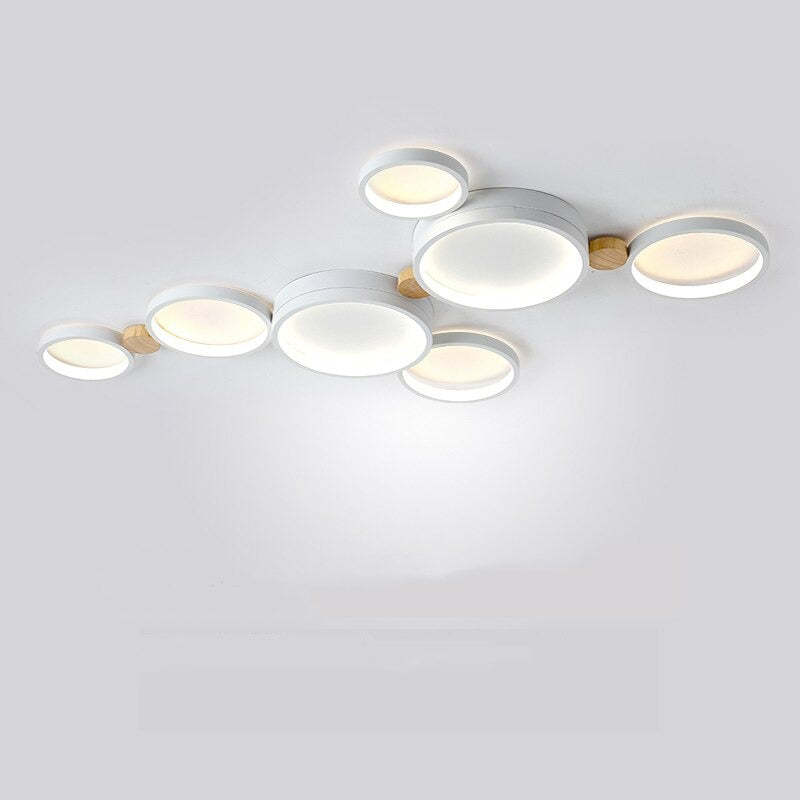 Flush Mount Ceiling Light with Elegant White and Gray Design for Indoor Use 8