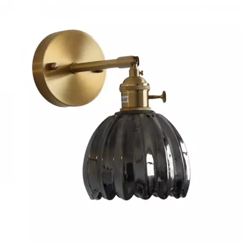 Retro Tulip-Shaped Wall Light for Elegant Home Decor and Ambient Lighting