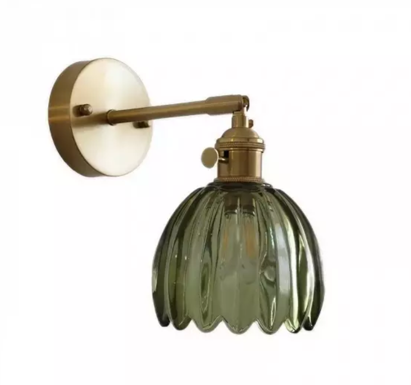 Retro Tulip-Shaped Wall Light for Elegant Home Decor and Ambient Lighting