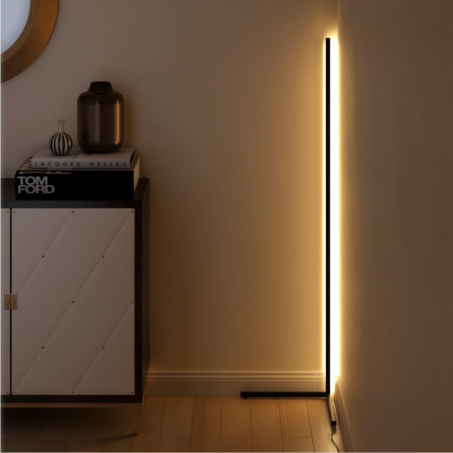 Modern Adjustable LED Floor Lamp for Living Room with Customizable Brightness