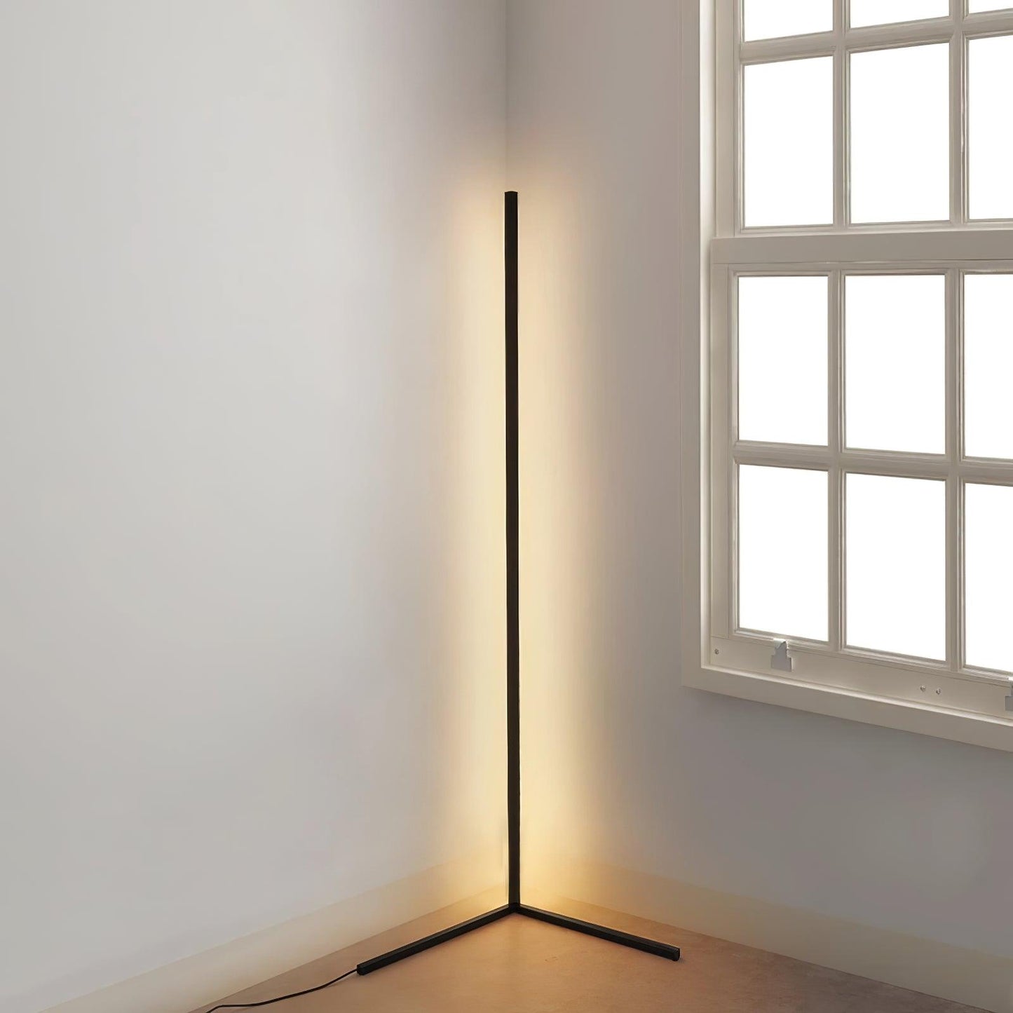 Modern Adjustable LED Floor Lamp for Living Room with Customizable Brightness