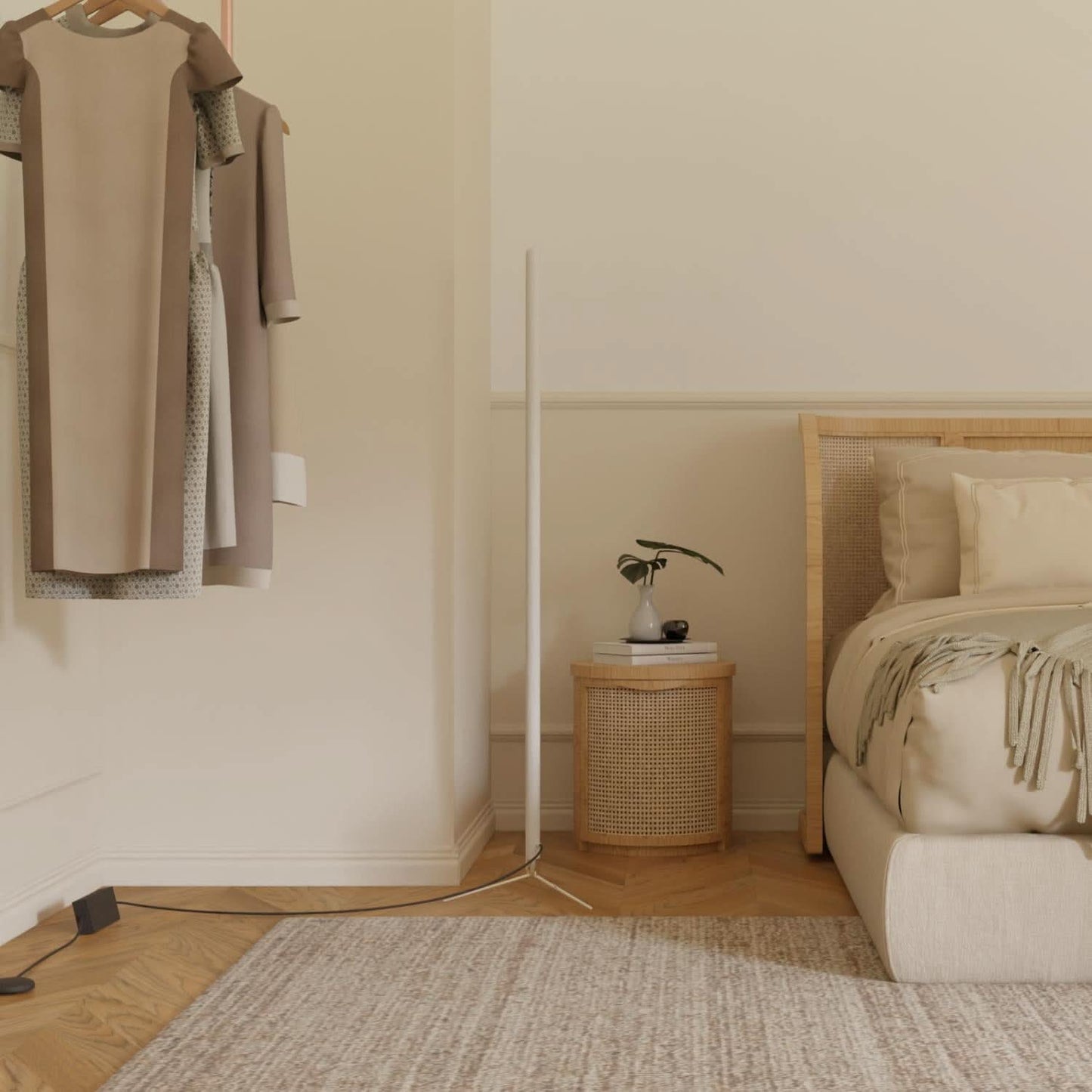 Modern Black Floor Lamp - Stylish Standing Lamp for Living Room Decor