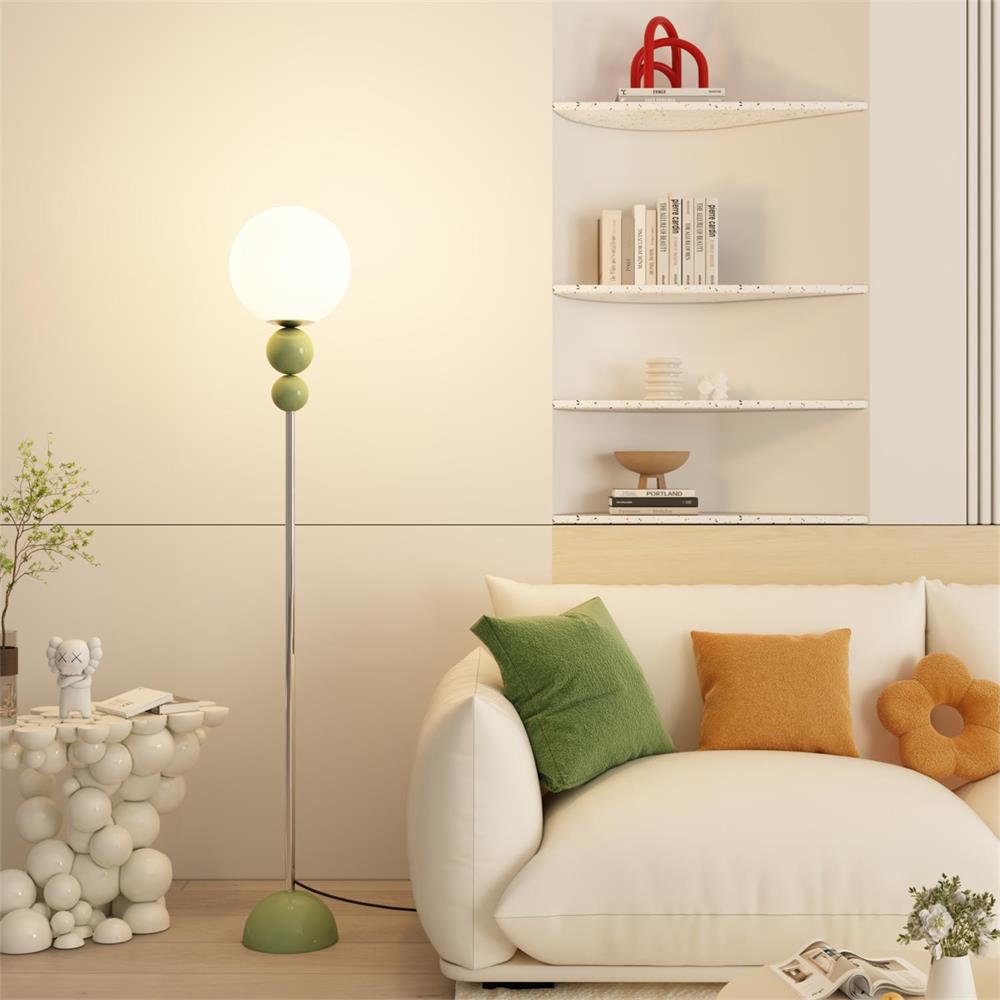 Modern Floor Lamp with Metal and Glass Design for Living Room Ambiance 10