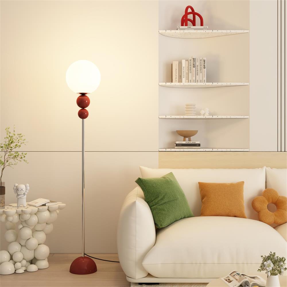 Modern Floor Lamp with Metal and Glass Design for Living Room Ambiance 11