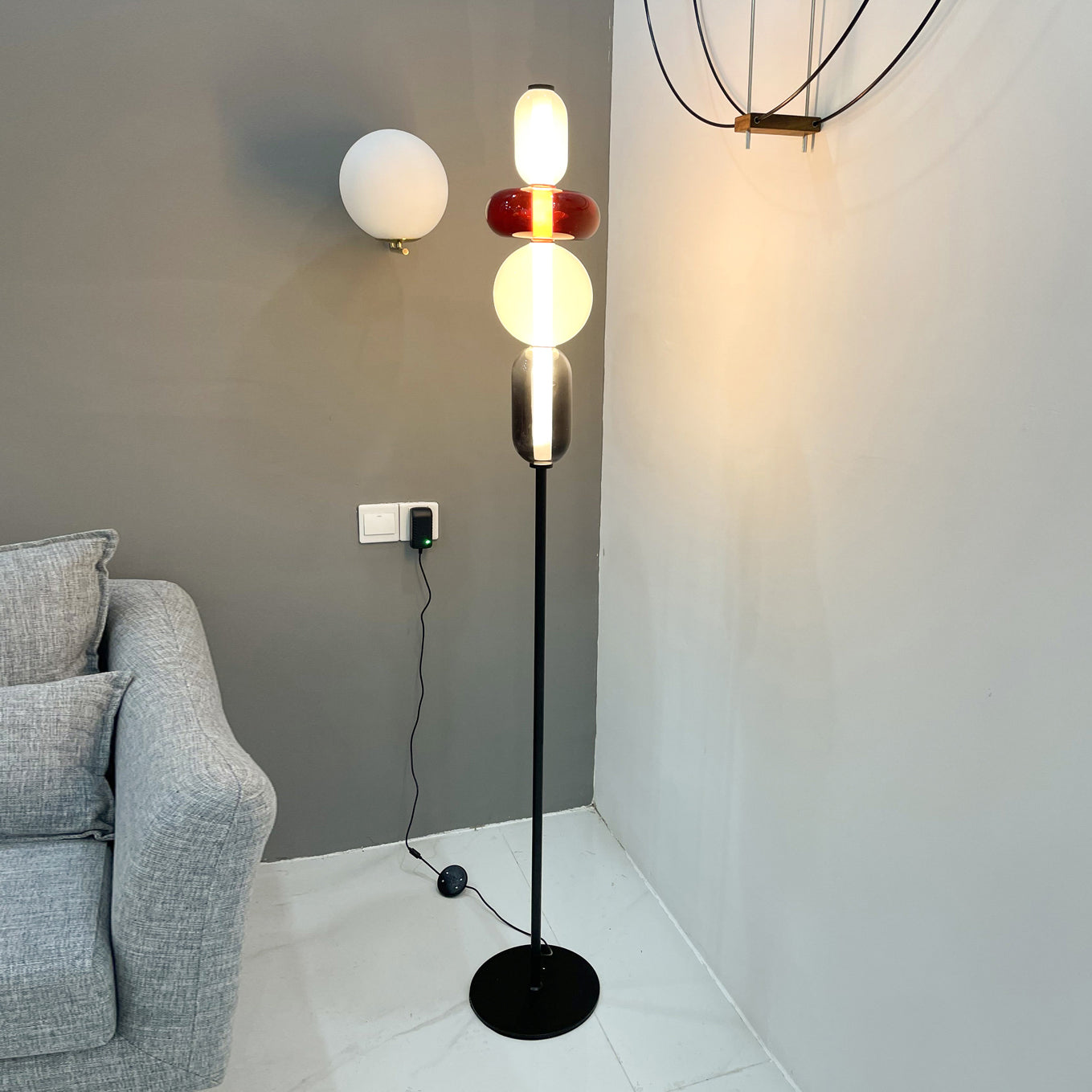 Modern Floor Lamp with Remote Control Dimming for Living Room Decor 7