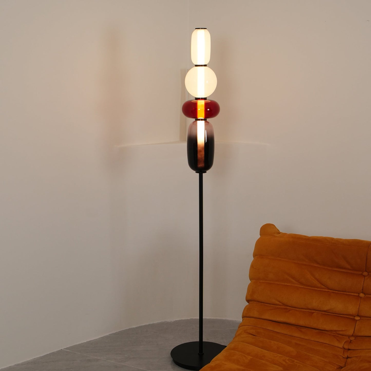 Modern Floor Lamp with Remote Control Dimming for Living Room Decor 8