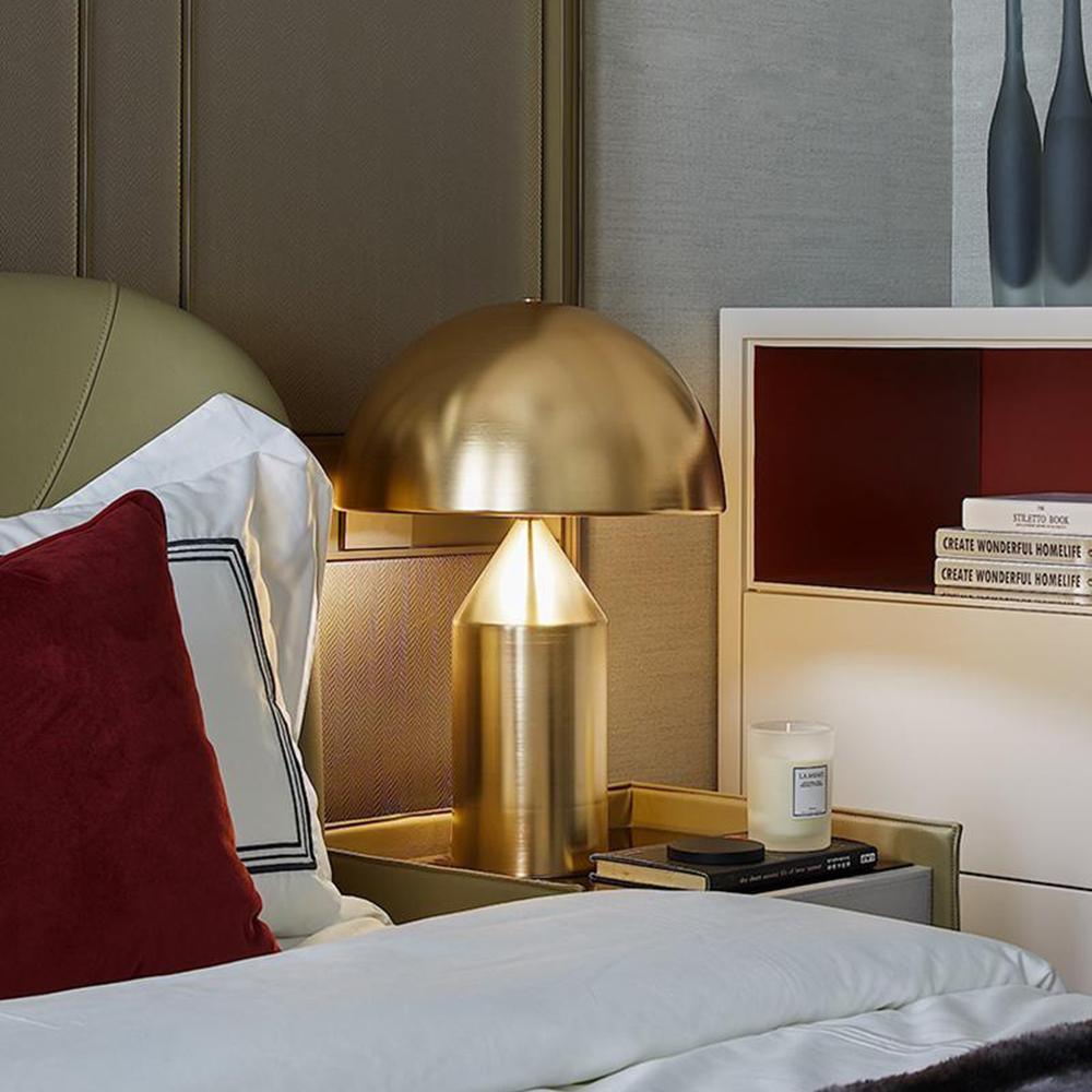 Modern Geometric Atollo Metal Table Lamp for Stylish Bedroom and Living Room Lighting 2