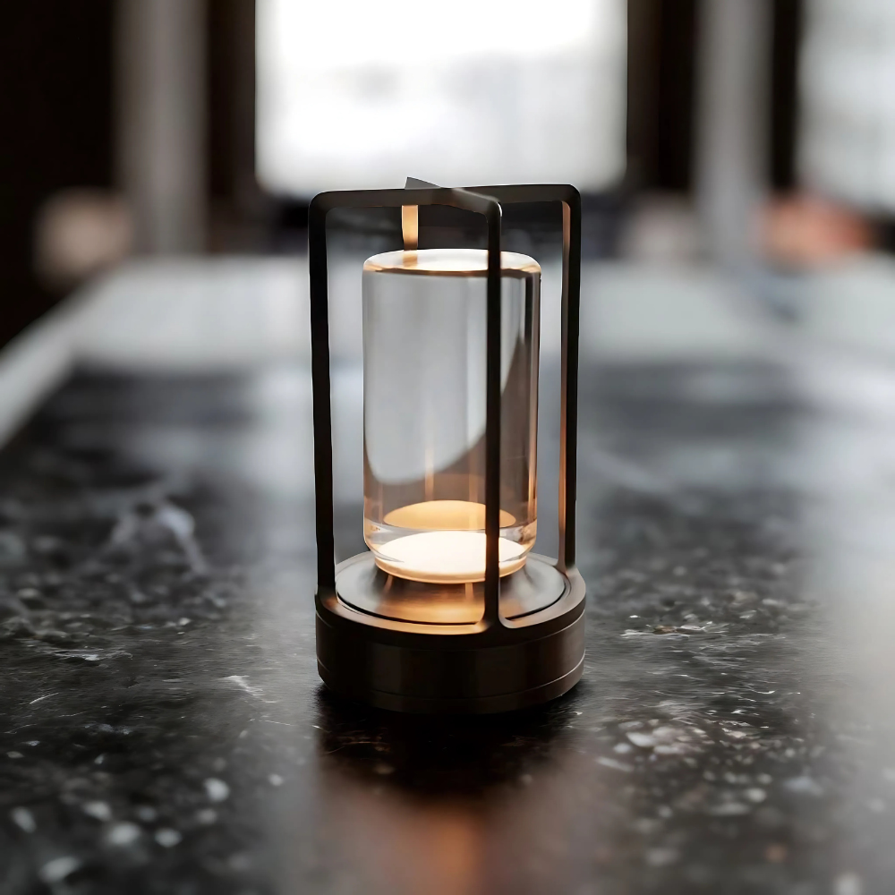 Modern Industrial Crystal Cylinder Light Fixture with Touch Sensor for Indoor/Outdoor Use 7