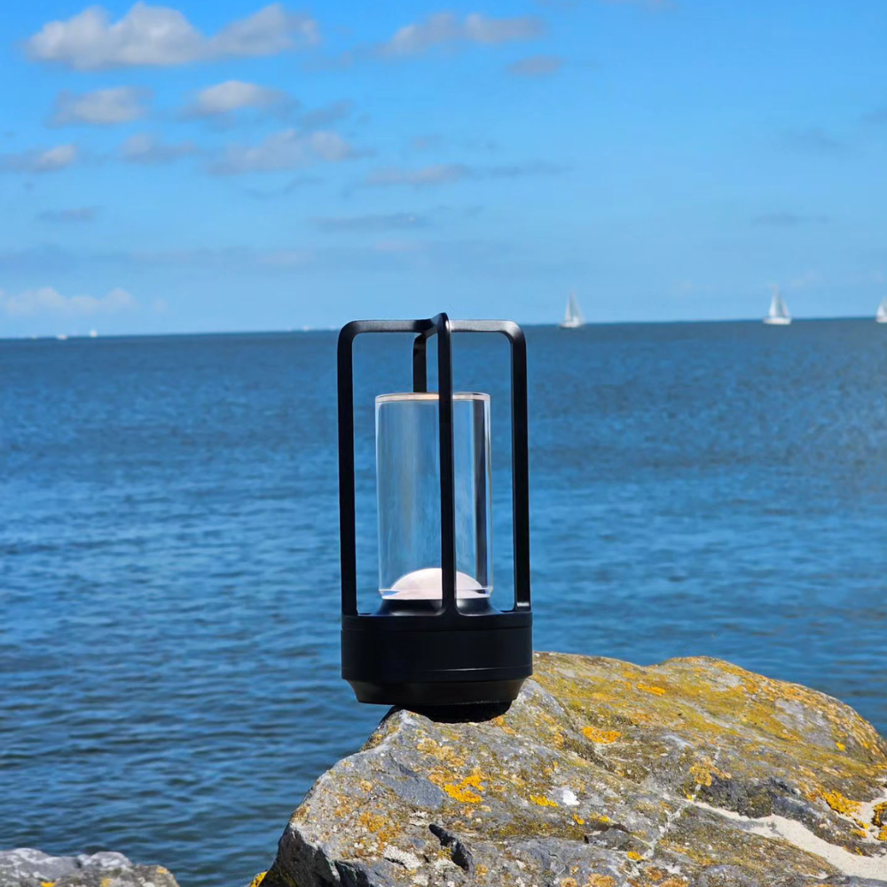 Modern Industrial Crystal Cylinder Light Fixture with Touch Sensor for Indoor/Outdoor Use 8