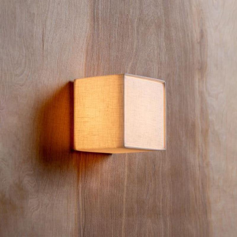 Modern Japanese Wall Sconce Light with Integrated LED for Indoor Use 2