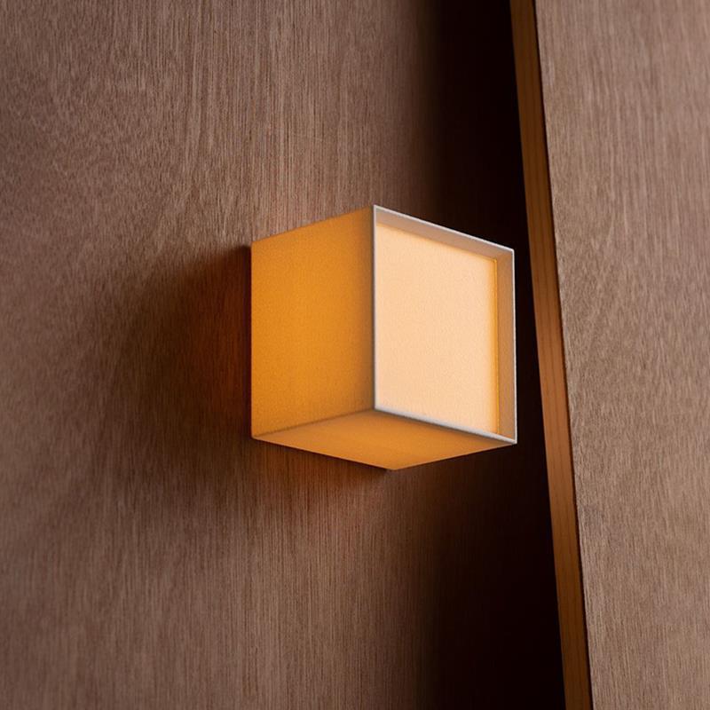 Modern Japanese Wall Sconce Light with Integrated LED for Indoor Use 5