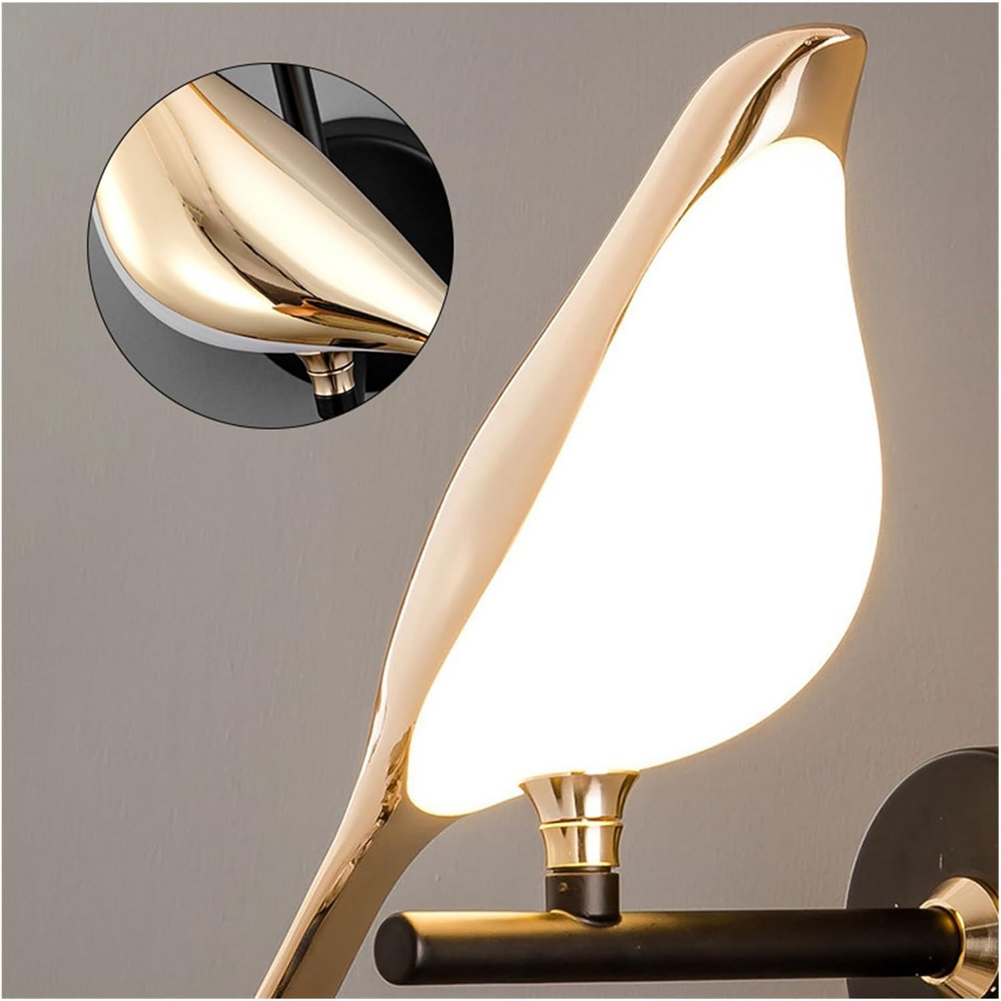 Modern LED Bird Wall Sconce Light with Artistic Design for Indoor Spaces 8