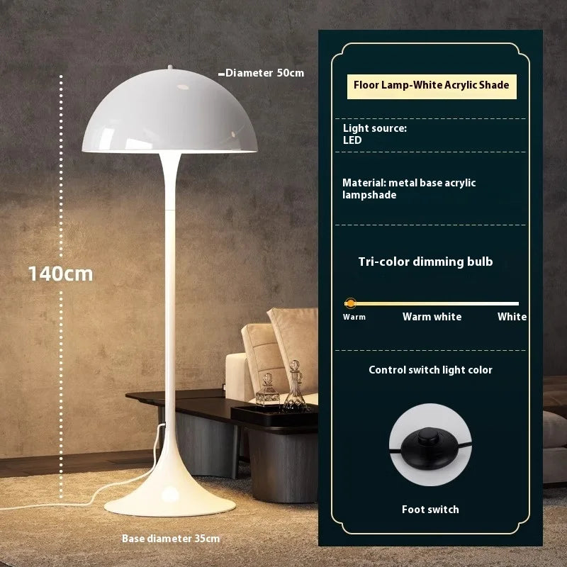 Modern Mushroom Design LED Floor Lamp for Cozy Living Room Lighting 4