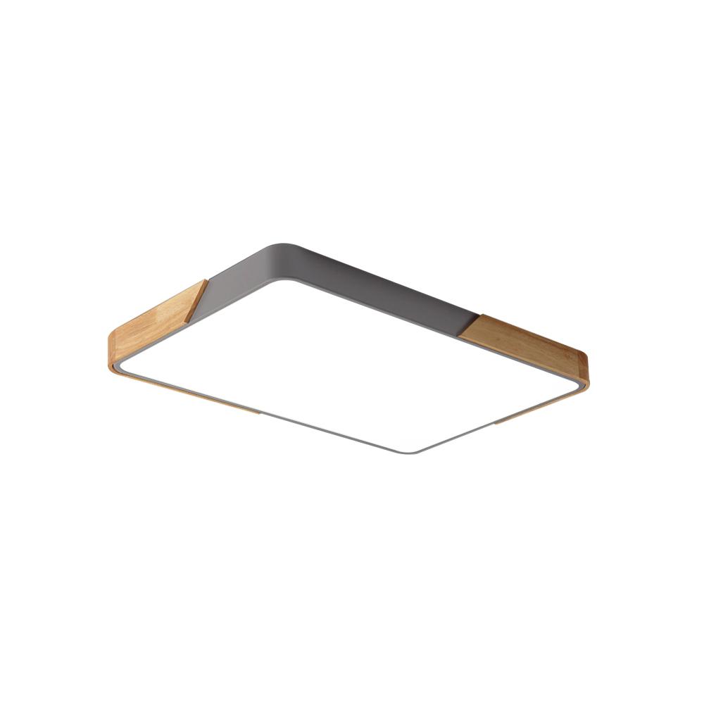 Modern Rectangle Flush Mount Ceiling Light with Integrated LED Module 4