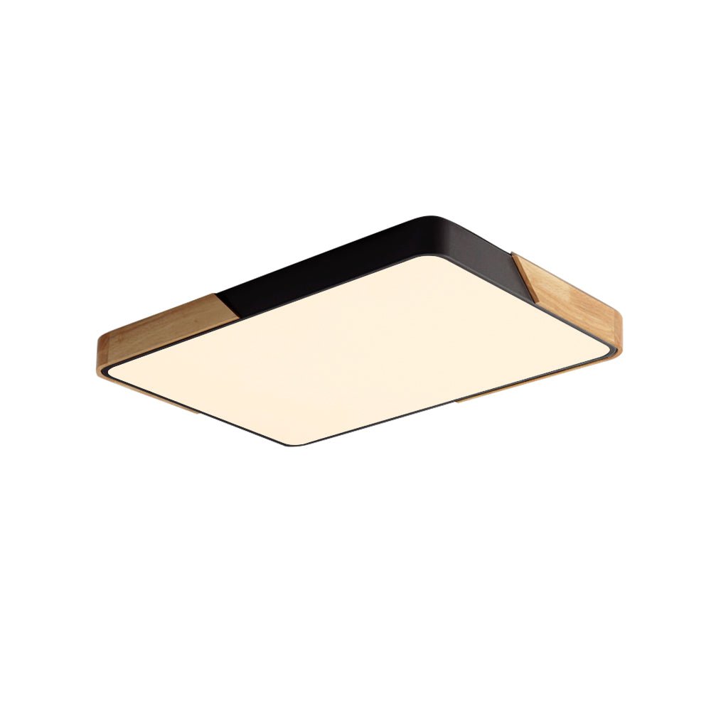 Modern Rectangle Flush Mount Ceiling Light with Integrated LED Module 5