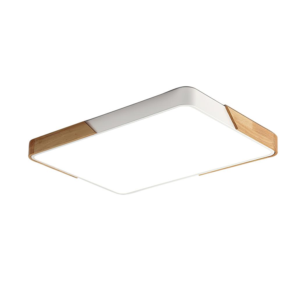 Modern Rectangle Flush Mount Ceiling Light with Integrated LED Module 6