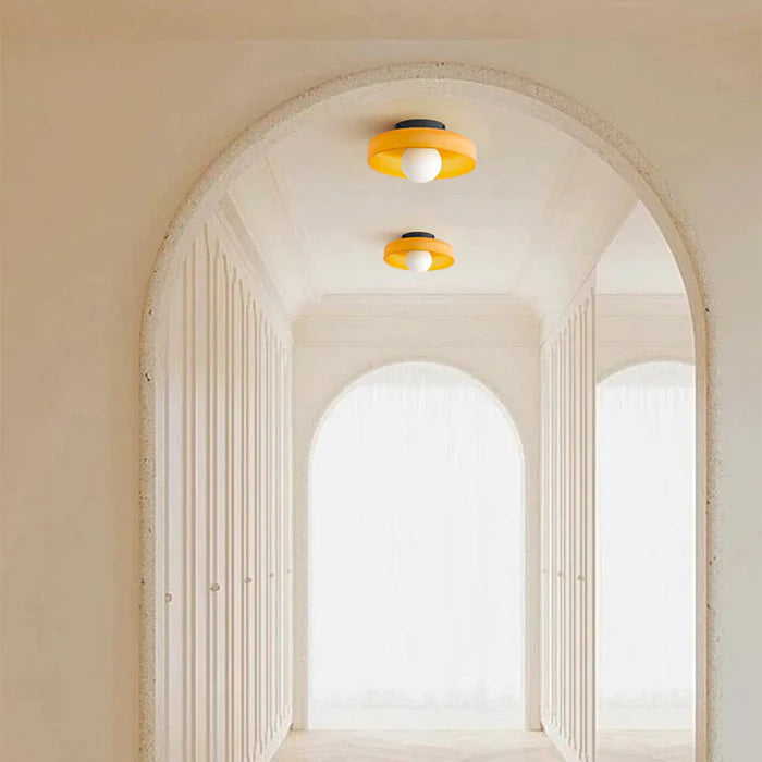 Modern Round Flush Mount Ceiling Light for Contemporary Kitchen and Dining Spaces 2