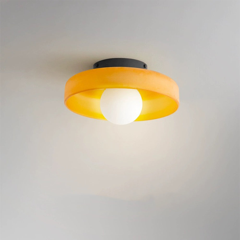 Modern Round Flush Mount Ceiling Light for Contemporary Kitchen and Dining Spaces 3