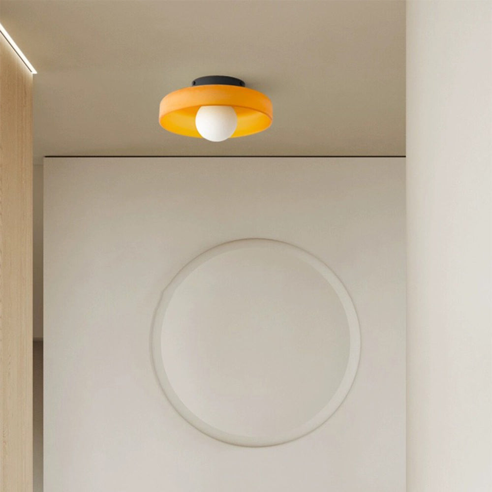 Modern Round Flush Mount Ceiling Light for Contemporary Kitchen and Dining Spaces 4